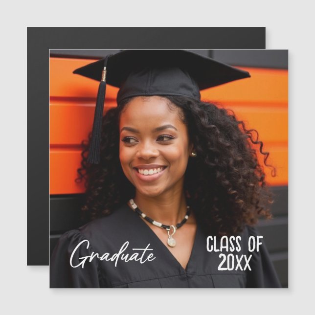 Graduate Class of Custom Year Photo Announcement (Front/Back)