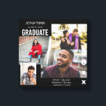 Graduate Class of Photo Collage 2 Canvas Print<br><div class="desc">Take the photos of your graduation,  you child,  or any event to remember the day. Everything can be customised,  moved,  or removed. version 2 of canvas print.</div>