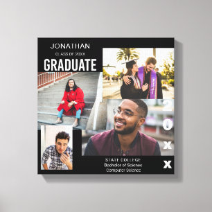 Graduate Class of Photo Collage 2 Canvas Print