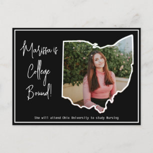 Graduate College Bound Ohio Announcement Postcard