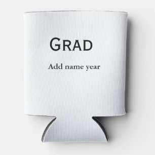 graduate congrats add name class of year can cooler