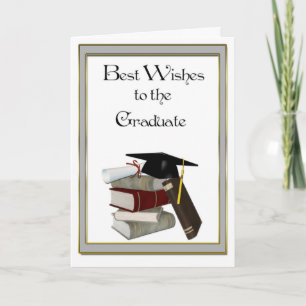 Graduate Congratulations Black Cap Card
