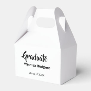 Graduate congratulations name date year class univ favour box