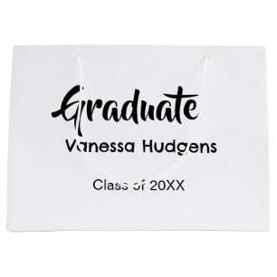 Graduate congratulations name date year class univ large gift bag