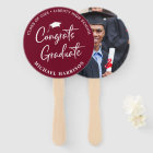 Graduate Congratulations Photo Burgundy
