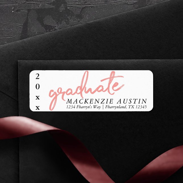 Graduate Coral Script | Hand-Lettering with Year (Creator Uploaded)