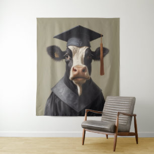 Graduate Cow Tapestry