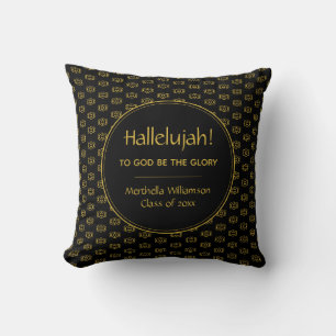 Graduate Custom HALLELUJAH Christian Keepsake Cushion