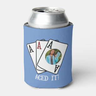 Graduate,Custom Personalized Graduation Party Beer Can Cooler
