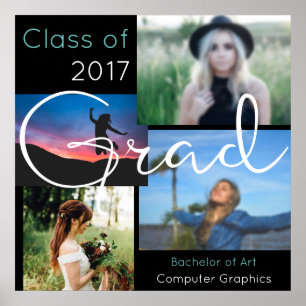 Graduate Custom Photo Collage Poster