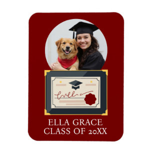 Graduate Custom Photo Graduation Frame Magnet
