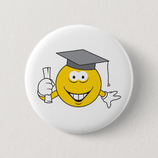Graduate Face 6 Cm Round Badge