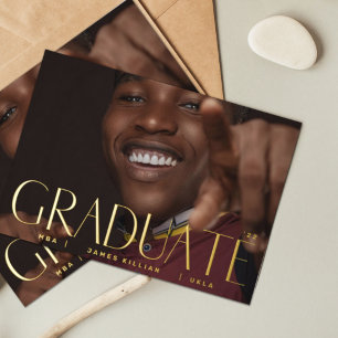 GRADUATE   Foil Pressed Photo 2023 Announcement