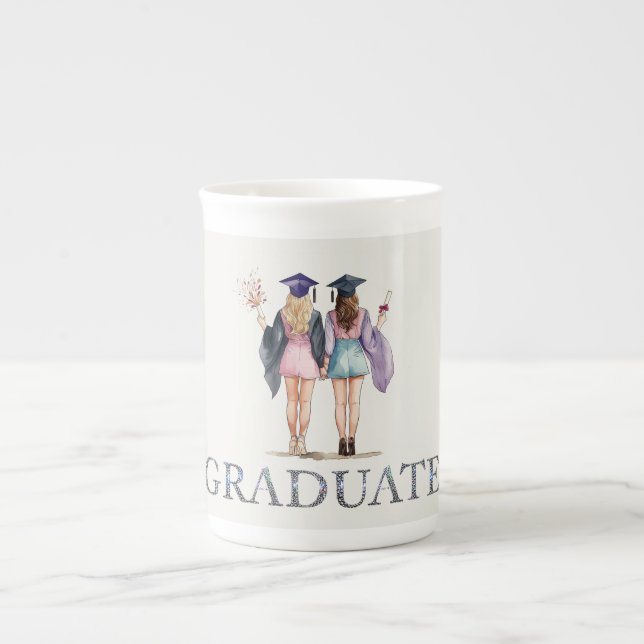 Graduate Friends Bone China Mug (Front)