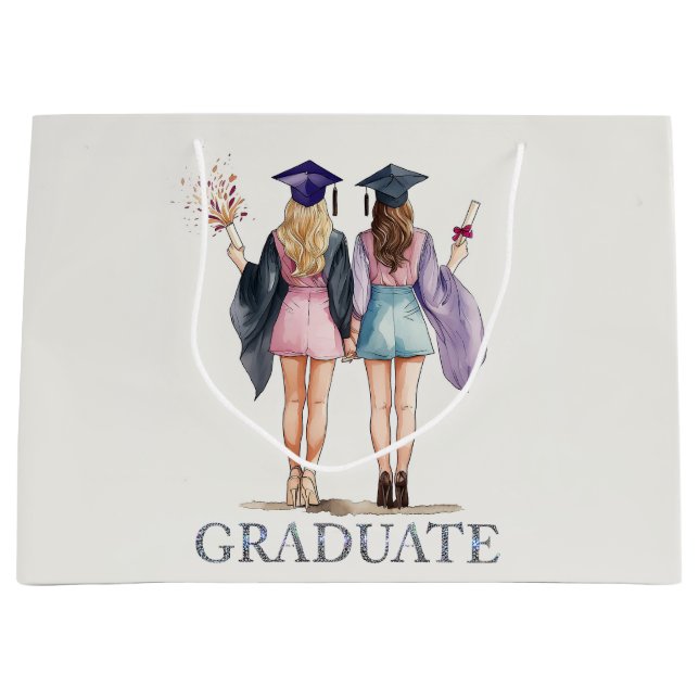 Graduate Friends Large Gift Bag (Front)