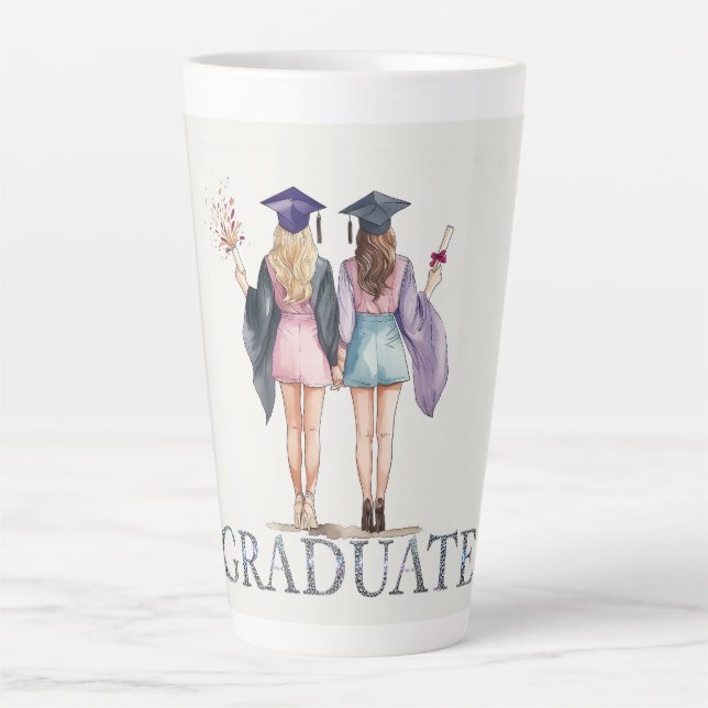 Graduate Friends Latte Mug (Front)
