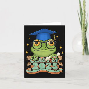 Graduate Frog Cl Of 2025 Kids Mens Womens Graduati Card