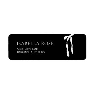 Graduate Grad Bow Graduation Mail Return Address 