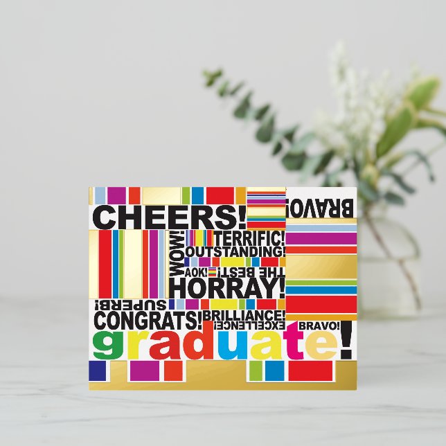 Graduate Graduation Celebrate Gift Card (Standing Front)