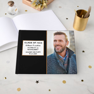 Graduate Graduation Class Party Photo Personalize Guest Book