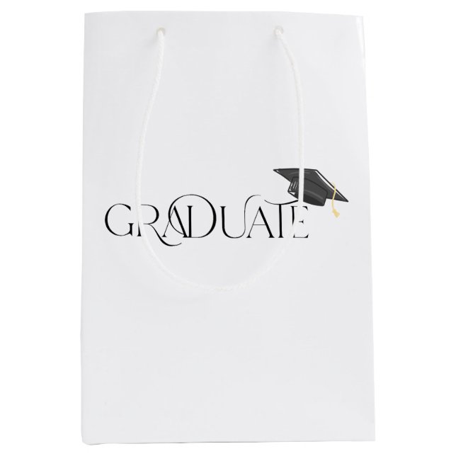 Graduate Graduation Medium Gift Bag (Front)