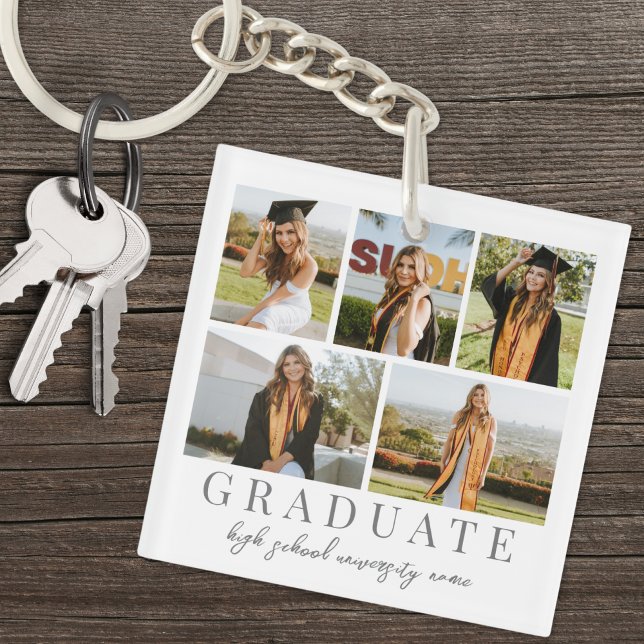 Graduate Graduation Photo Key Ring (Graduate Graduation Photo Keychain )