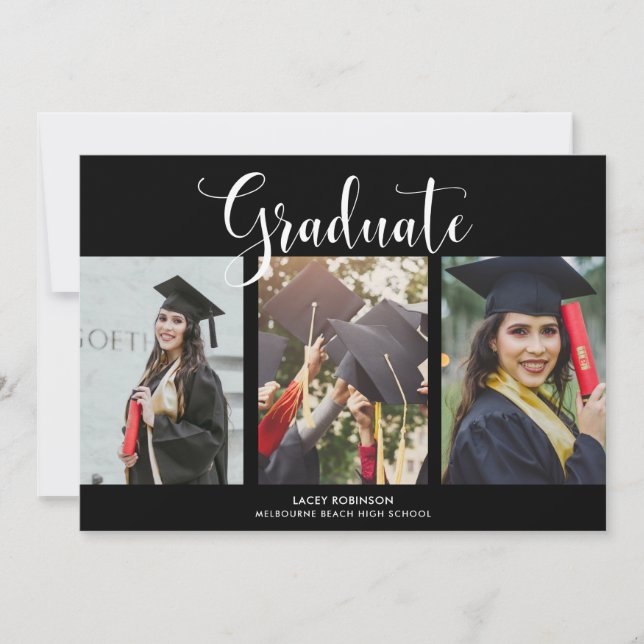 Graduate Graduation Photo Party Invitation (Front)
