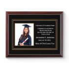 Graduate Graduation Photo School Award Plaque