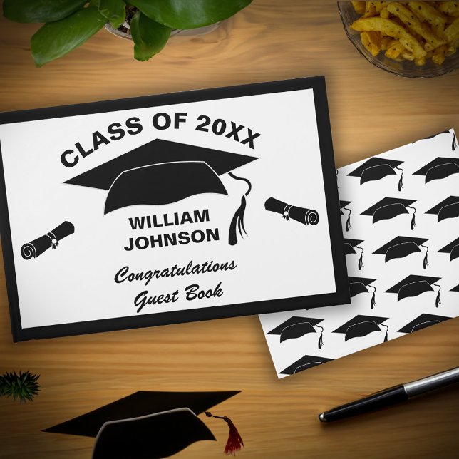 Graduate Graduation Senior Class Congratulations Guest Book (Graduate Graduation Senior Class Congratulations Guest Book makes a great keepsake for the graduate.)