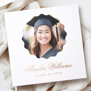 Graduate graduation white or any colour photo guest book
