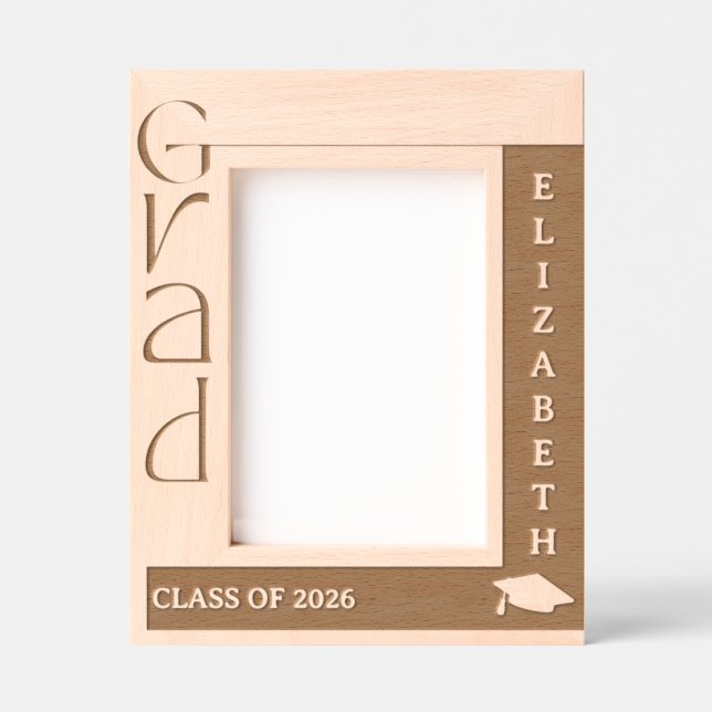 Graduate Laser Etched Frame (Front)