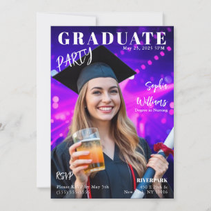Graduate Magazine Cover Invitation