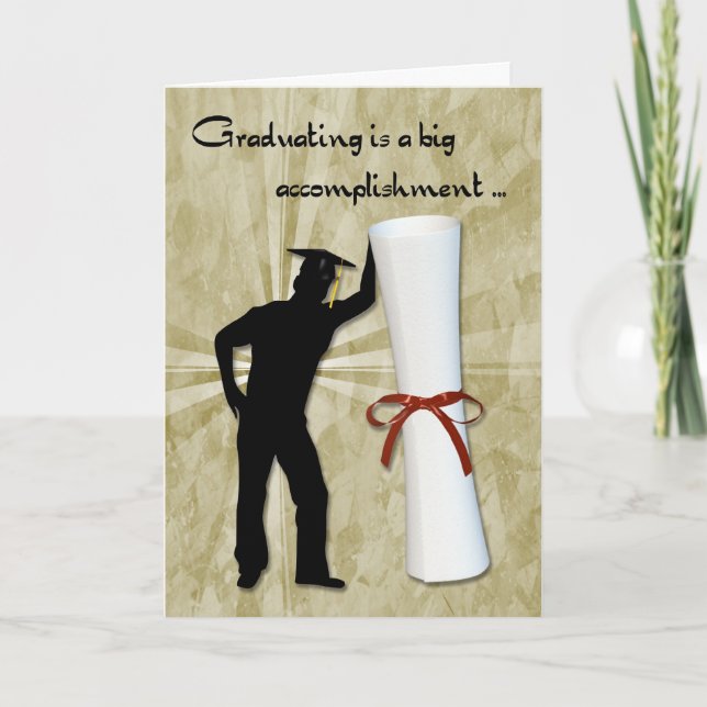 Graduate Male Diploma Card (Front)