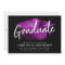 Graduate Metallic Purple Grad Cap Black Graduation
