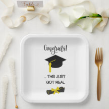 Graduate Modern Minimalist Simple Chic Graduation