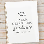 Graduate Modern Minimalist Simple Chic Graduation Planner<br><div class="desc">Design is composed of serif typography on a simple background. 

Available here:
http://www.zazzle.com/store/selectpartysupplies</div>