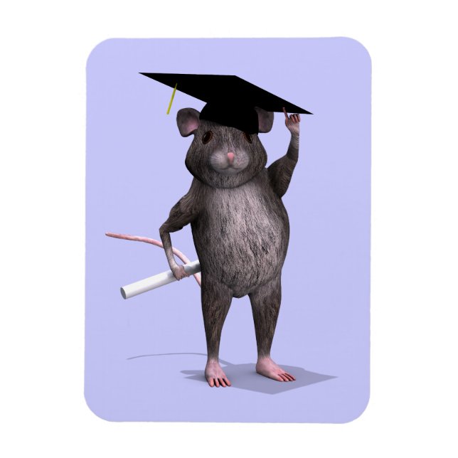 Graduate Mouse Magnet (Vertical)