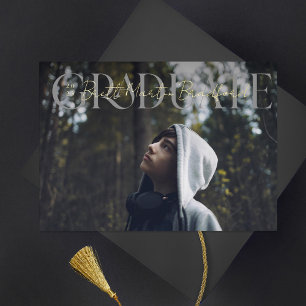 Graduate Muted Serif Graduation Photo