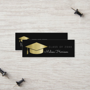 Graduate Name Card Elegant Class of