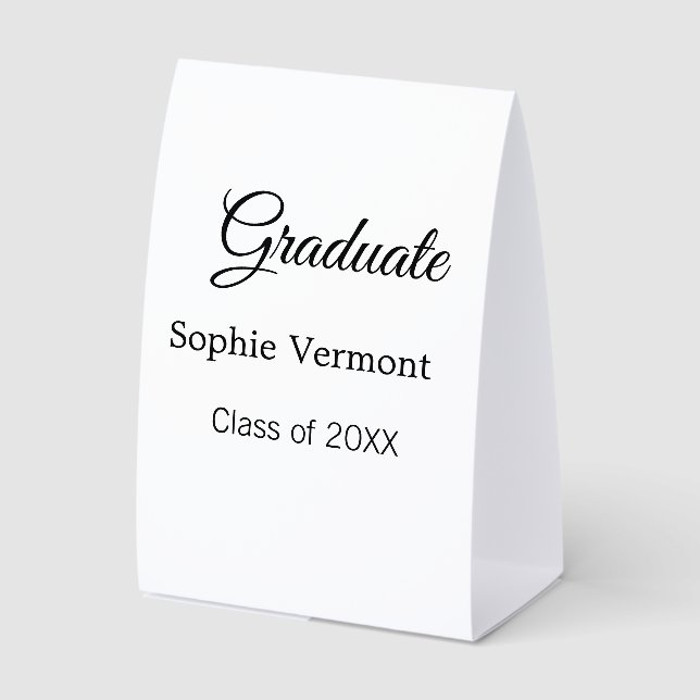 Graduate name class of 20XX congrats simple minima (Front)