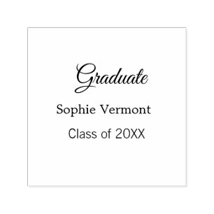 Graduate name class of 20XX congrats simple minima Self-inking Stamp