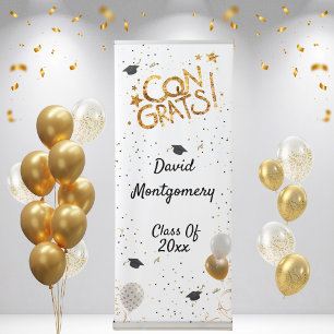 Graduate - Name - Vertical Retractable Banner