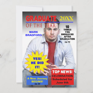 GRADUATE OF THE YEAR - MAGAZINE COVER/PHOTO INVITATION