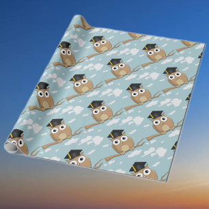 Graduate Owl Wrapping Paper