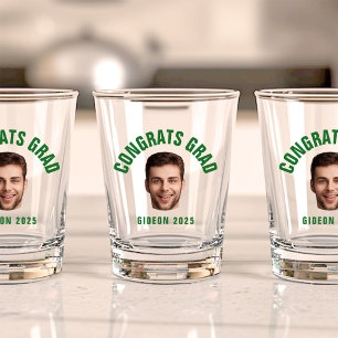 Graduate Party CUSTOM TEXT Photo Graduation Shot Glass