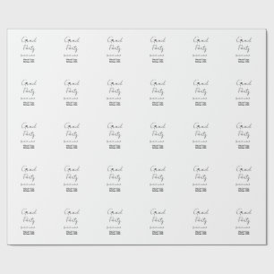 GRADUATE PARTY WEEKEND NAME DATE SIMPLE STYLISH WRAPPING PAPER