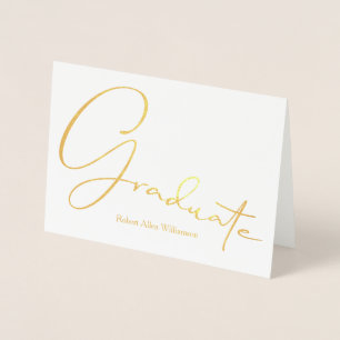 Graduate Personalised Folded Foil Card