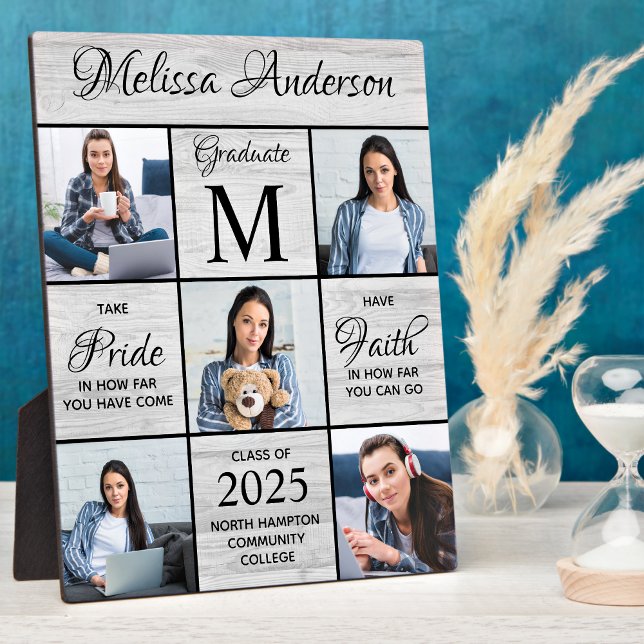 Graduate Personalised Photo Collage Keepsake Plaqu Plaque (Creator Uploaded)