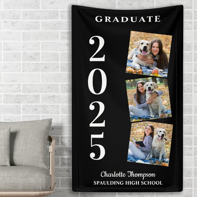 Graduate Personalised Photo Collage Name Year  Banner (Creator Uploaded)