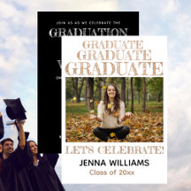Graduate Photo Announcement Party Invitation